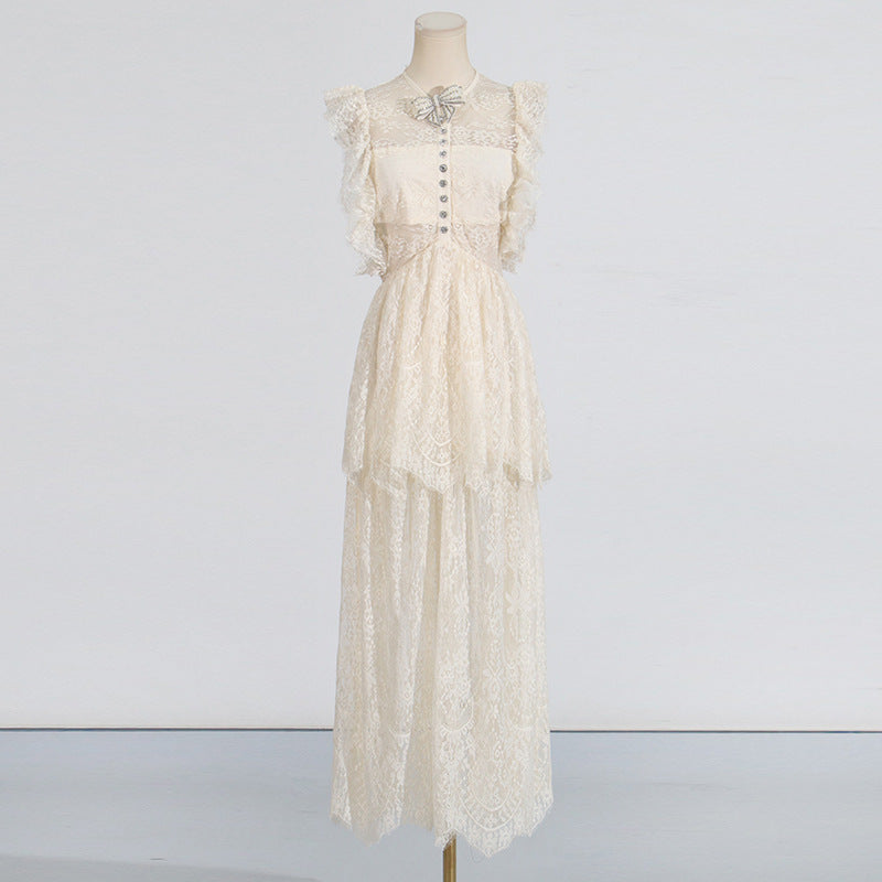 Darling Spring Lace Maxi Dress - Walmart.com