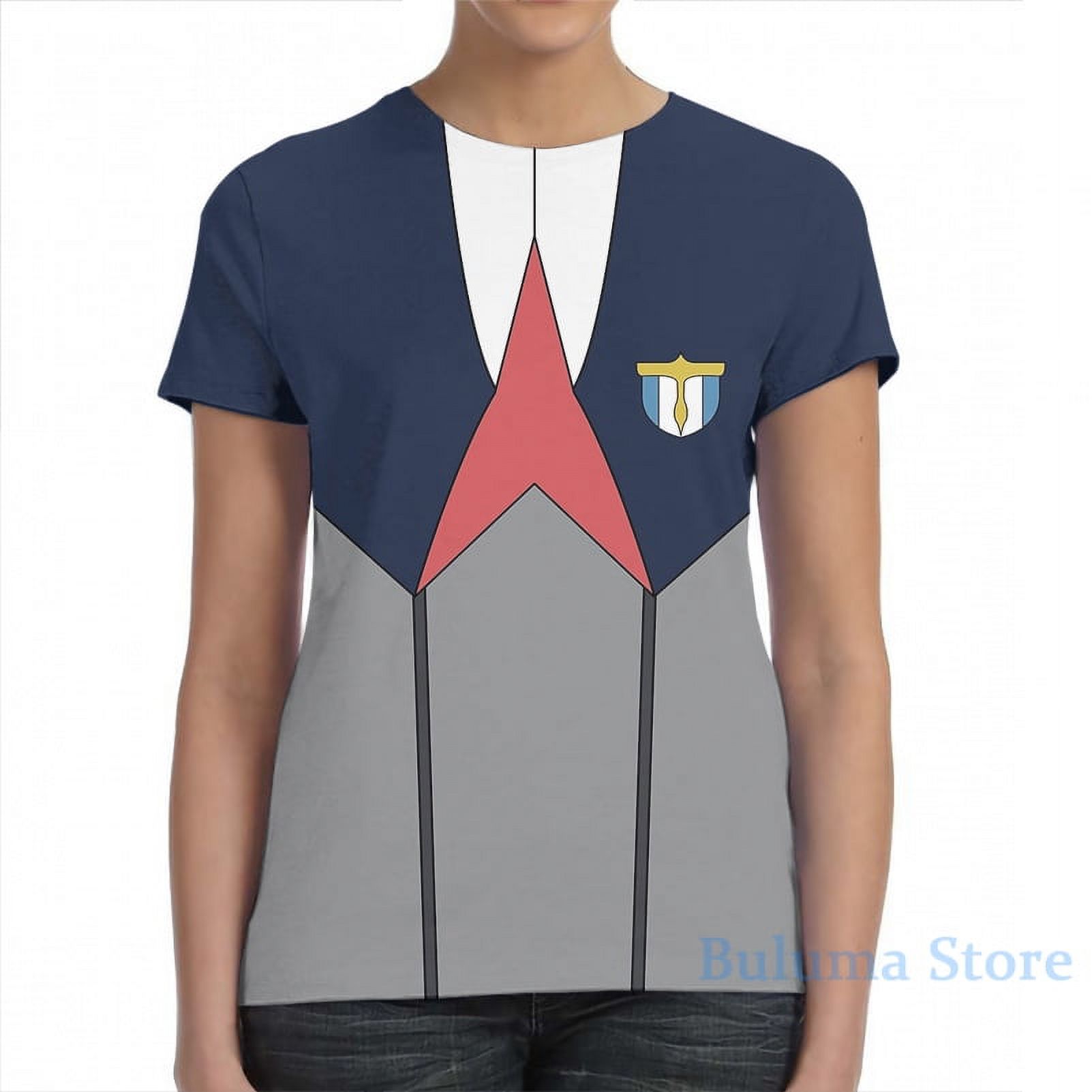 Darling in the FranXX Male Uniform Top men T-Shirt women all over print ...