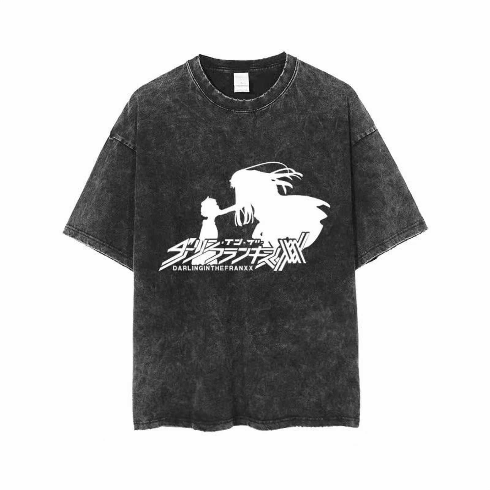 Darling in the FranXX Zero Two Men's Cotton Summer T-Shirts Vintage Tee ...