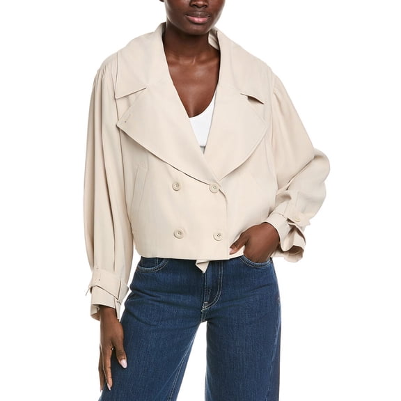 Darling womens Flora Shirt Jacket, m, Tan