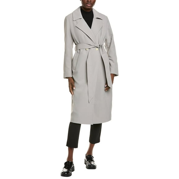 Darling womens Haze Trench Coat, l, Gray