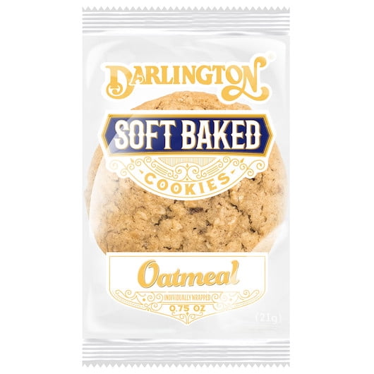 Darlington 23210 Soft & Chewy 0.75oz Oatmeal Cookie Individually Wrapped - 216Ct