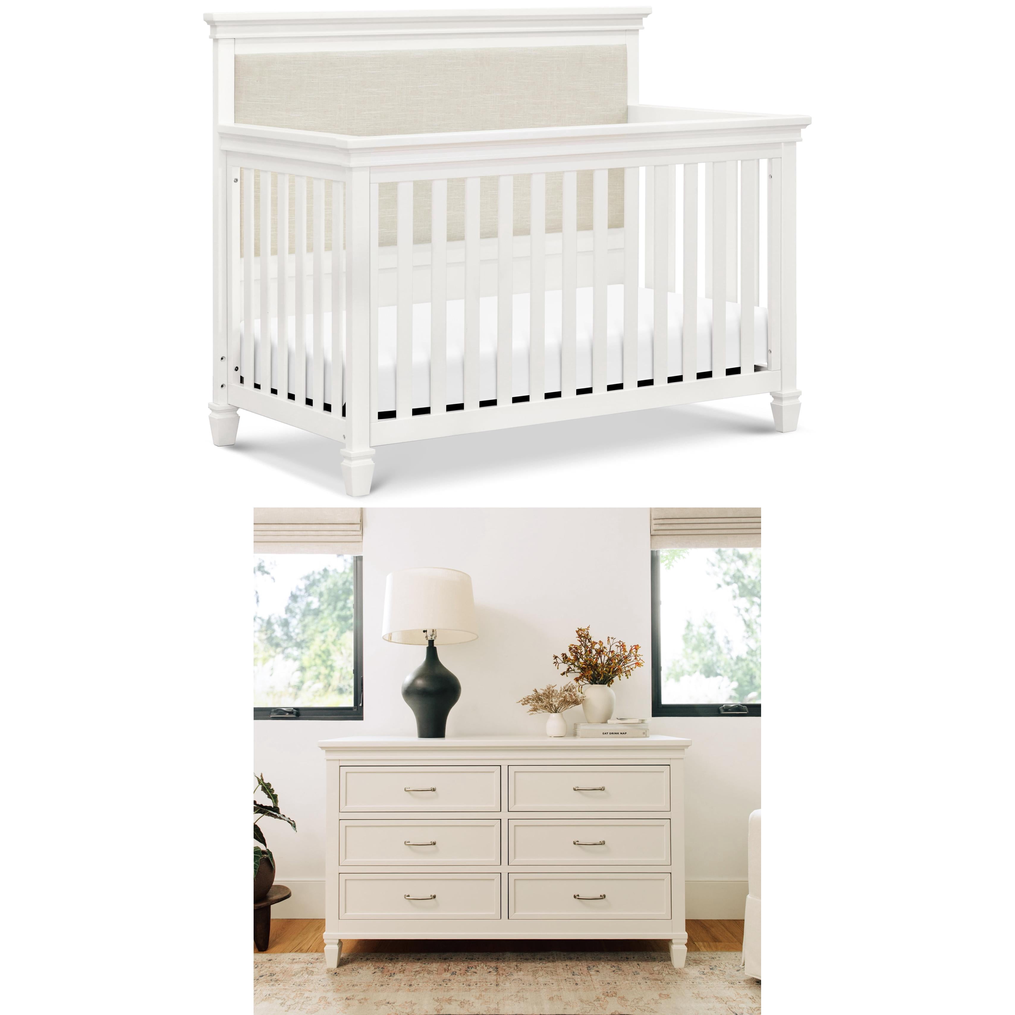 Darlington 4-in-1 Convertible Crib + Darlington 6-Drawer Dresser