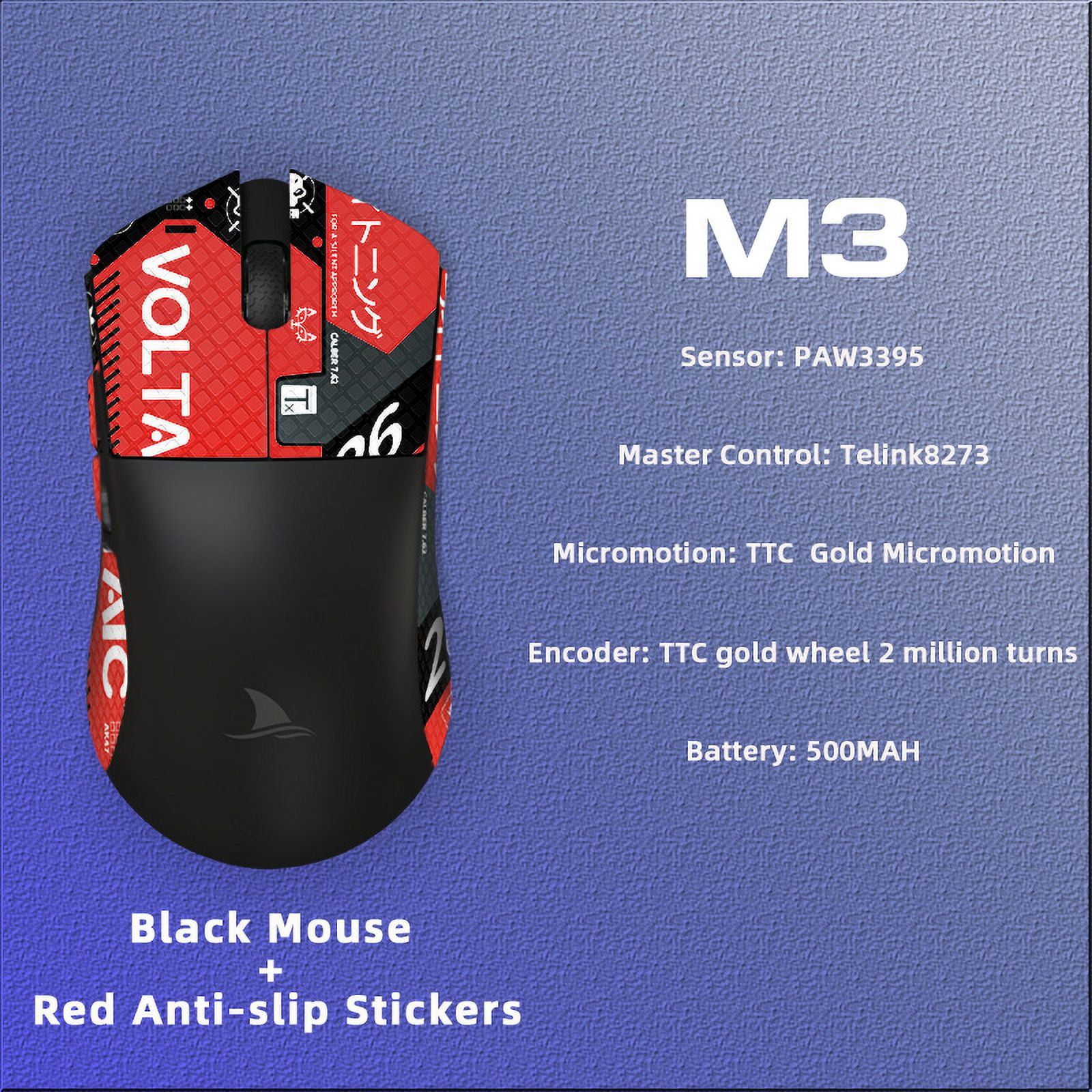 Darmoshark M3 Gaming ESports Mouse 2.4G Wireless Bluetooth TriMode