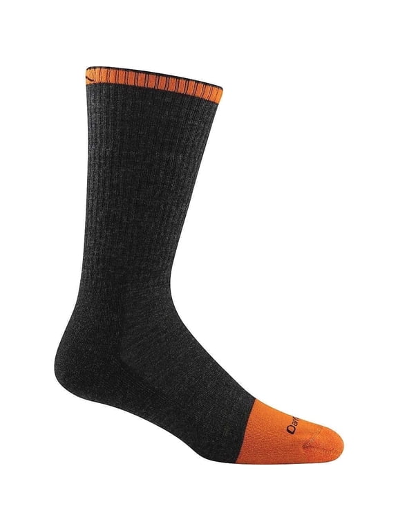 Darn Tough Men's Work Steely Boot Midweight Socks with Full Cushion Toe Box, Large Size, Graphite