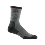 DARN TOUGH VERMONT Darn Tough Hiker Micro Crew Midweight with Cushion, Charcoal, Large