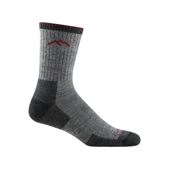 Darn Tough Hiker Micro Crew Midweight with Cushion, Charcoal, Large