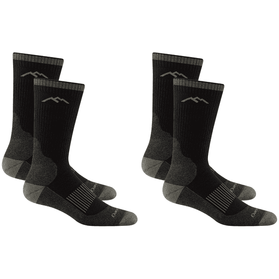 Darn Tough Men's Hunting Boot Midweight with Cushion,Charcoal, Medium (2-Pack)