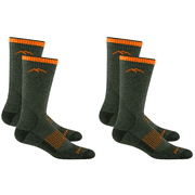 DARN TOUGH VERMONT Darn Tough Men’s Hunting Boot Sock, Midweight Cushion, Forest, X Large (2-Pack)