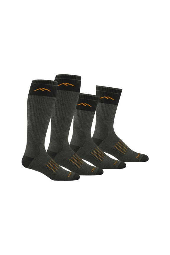 Darn Tough Men's Hunting Heavyweight Full Cushion Socks – Boot & OTC, Forest, Large (Variety Pack)