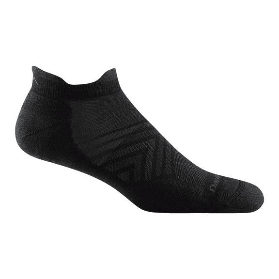 Darn Tough Men's Run No Show Tab Ultra-Lightweight with Cushion Sock (Style 1039) - Black, X-Large