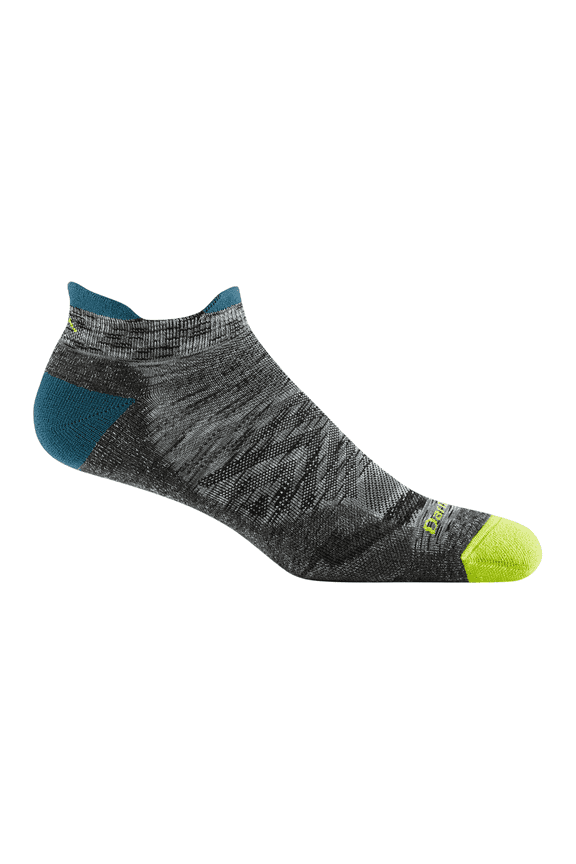 Darn Tough Men's Run No Show Tab Ultra-Lightweight with Cushion Sock (Style 1039) - Comet, Large