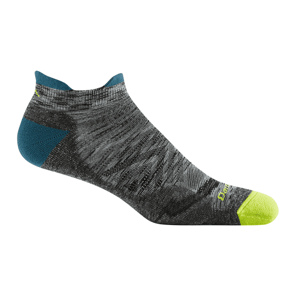Darn Tough Men's Run No Show Tab Ultra-Lightweight with Cushion Sock (Style 1039) - Comet, X-Large