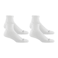 thumbnail image 1 of Darn Tough Men's Run Quarter Ultra-Lightweight Running Socks with Cushion, X-Large Size, White (Pack of 2), 1 of 7
