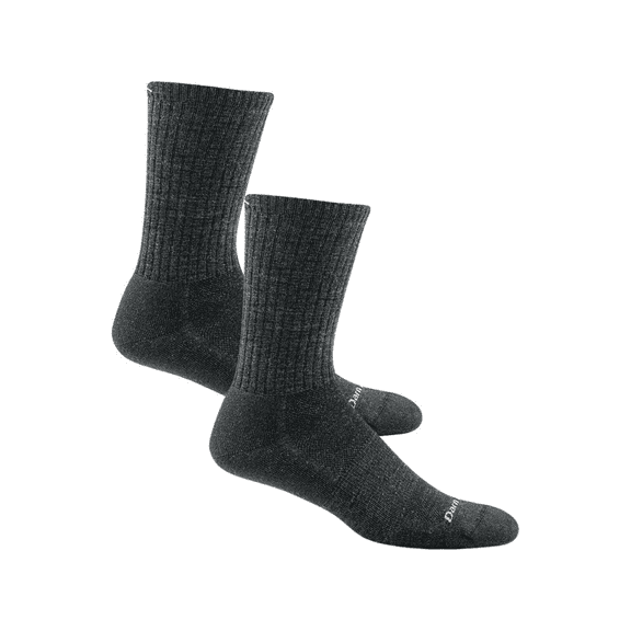 Darn Tough Men's The Standard Crew Lightweight with Cushion, Charcoal, Medium