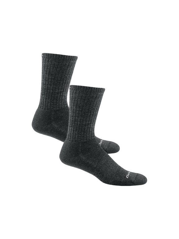 Darn Tough Men's The Standard Crew Lightweight with Cushion, Charcoal, Medium