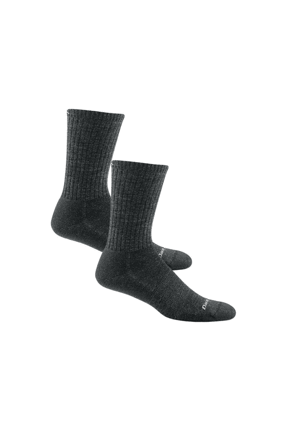 Darn Tough Men's The Standard Crew Lightweight with Cushion, Charcoal, Medium