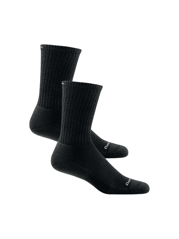 Darn Tough Men's The Standard Crew Lightweight with Cushion,Black, Large