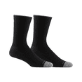 thumbnail image 1 of Darn Tough Solid Crew Lightweight, Black, Large (2-Pack), 1 of 5