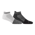 thumbnail image 1 of Darn Tough Steely No Show Tab Lightweight with Cushion w/ Full Cushion Toe Box, Large, Gravel & White (Variety Pack), 1 of 5