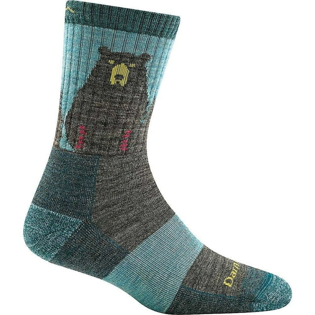Darn Tough Women's Bear Town Micro Crew Light Cushion Blue Sock