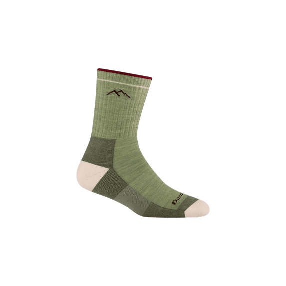 Darn Tough Women's Hiker Micro Crew Midweight with Cushion Socks, Mint, Medium