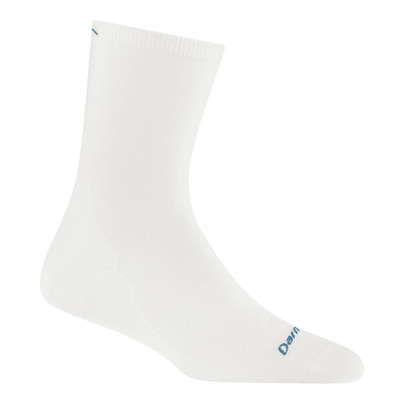 Darn Tough Women's Run Micro Crew Ultra-Lightweight Socks, White, Medium