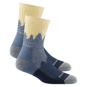 Darn Tough Womens Treeline Micro Crew Midweight with Cushion, Light Denim, Small