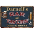 thumbnail image 1 of Darnell's Green Bar & Tavern Rustic Sign 16 x 24 Matte Finish Metal 116240047831, 1 of 1