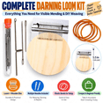 thumbnail image 1 of Darning Kit, 21-Needle Knit Patch Repair Tool, Mini Darning Loom for Beginners to Mend Holes, Tears and Worn Fabric in Clothes, Bags and Other Textiles, 1 of 6