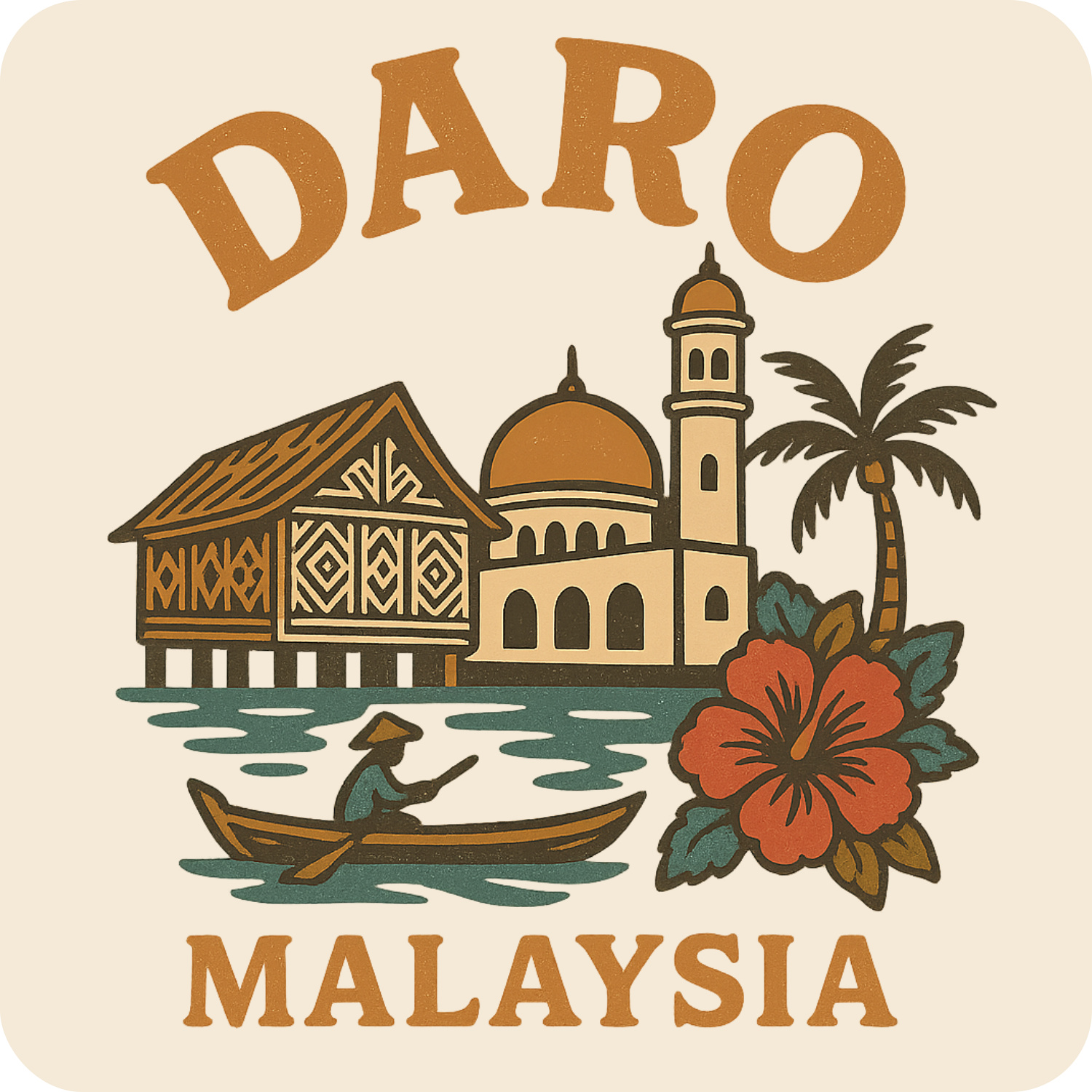 Daro Malaysia Keepsakes Souvenir Vinyl Sticker – Destination Travel ...