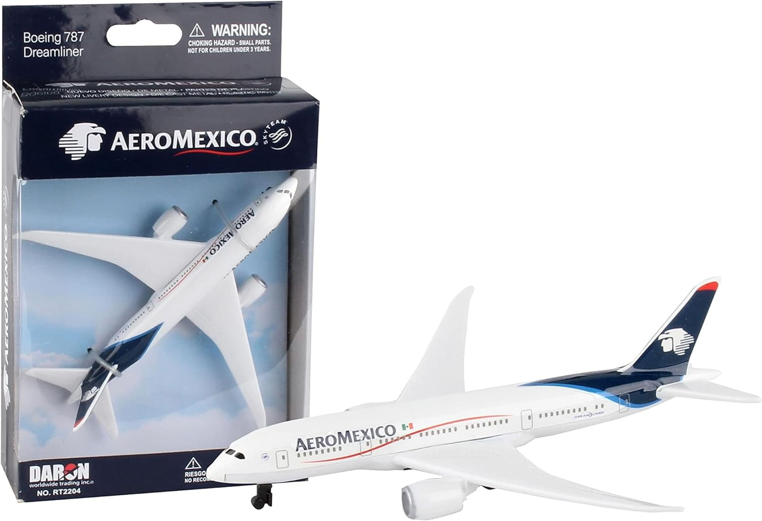 Daron Aeromexico Single Plane, White and Block - Walmart.com