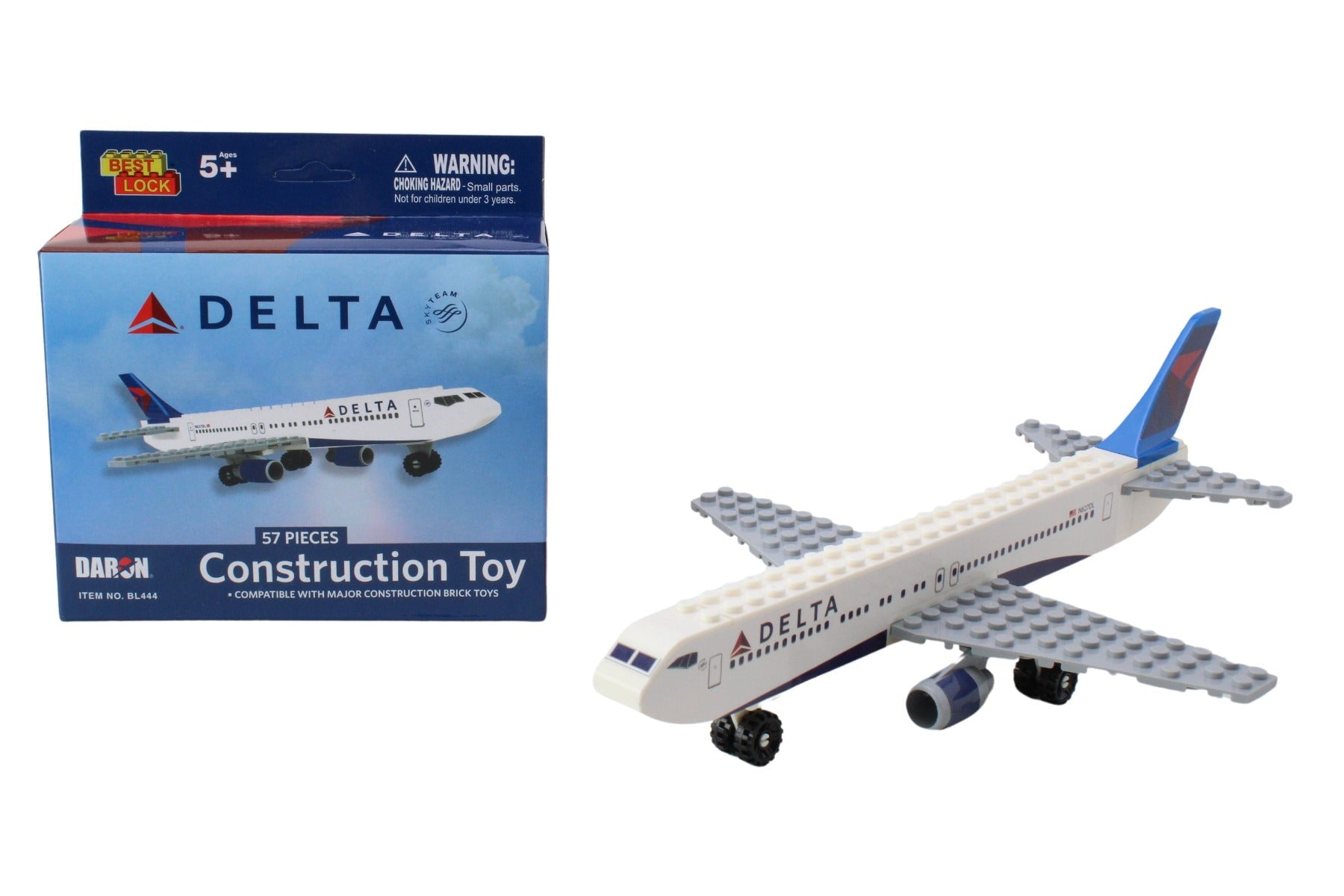 Daron Delta Airlines Plane 55 Piece Construction Toy 54440