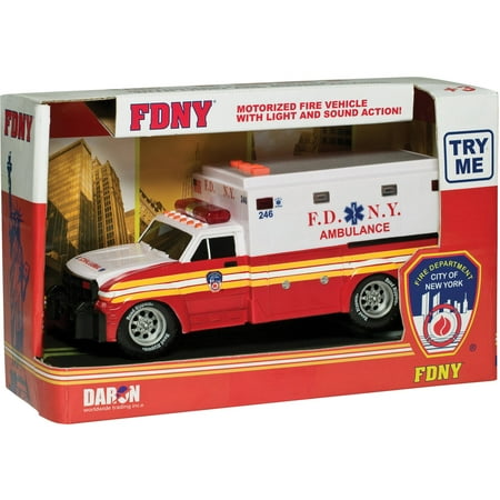 Daron FDNY Motorized Ambulance with Lights and Sound