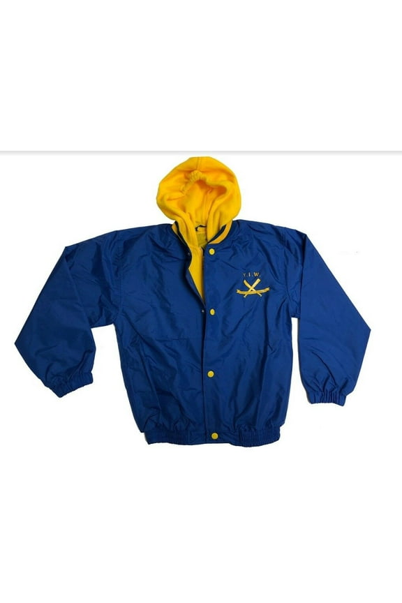 Kids' Y.I.W "Young Israel of Woodmere" Baseball Jacket w/ Hood (M)