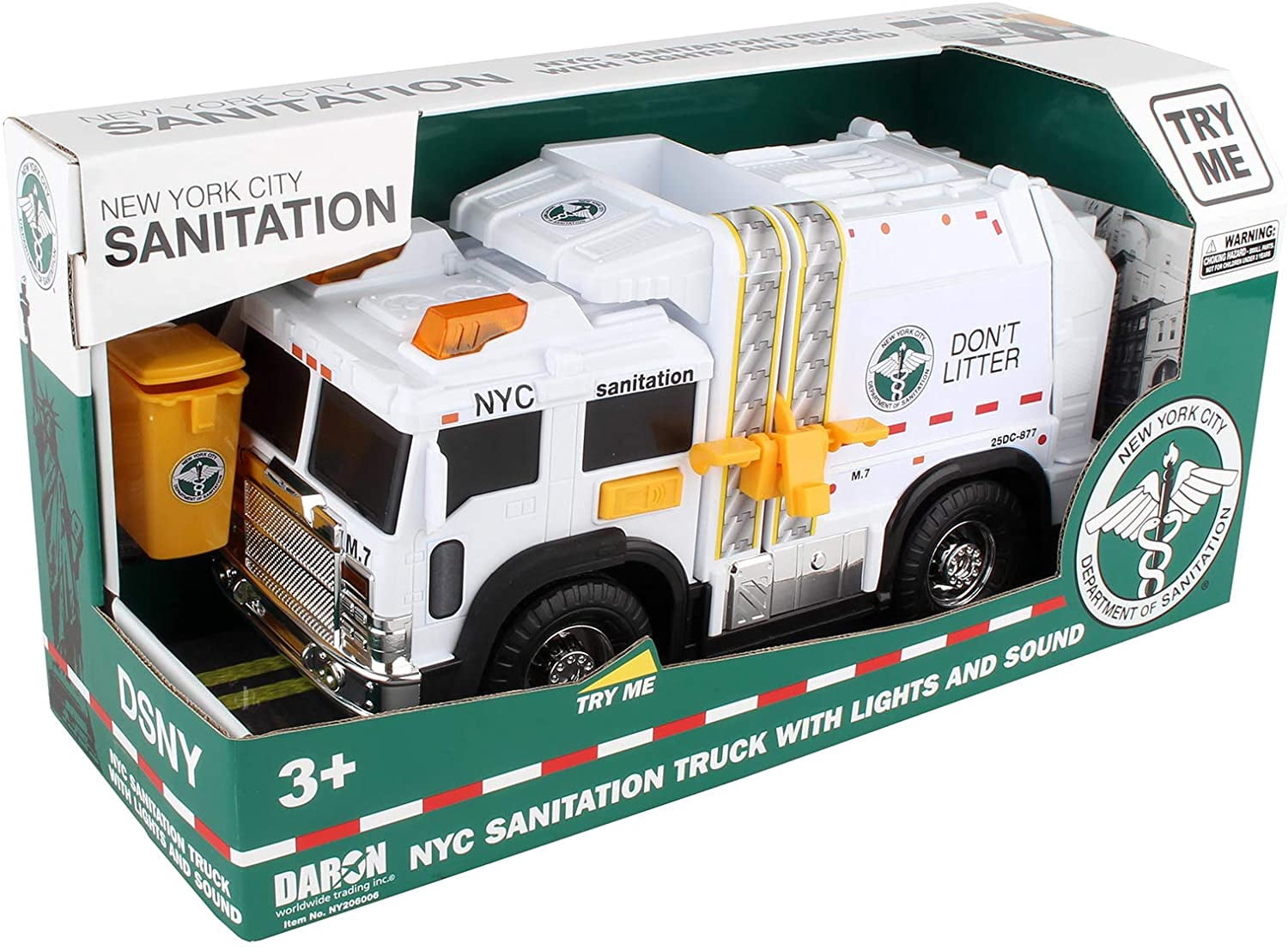Daron New York City Sanitation Truck with Lights & Sound - Walmart.com