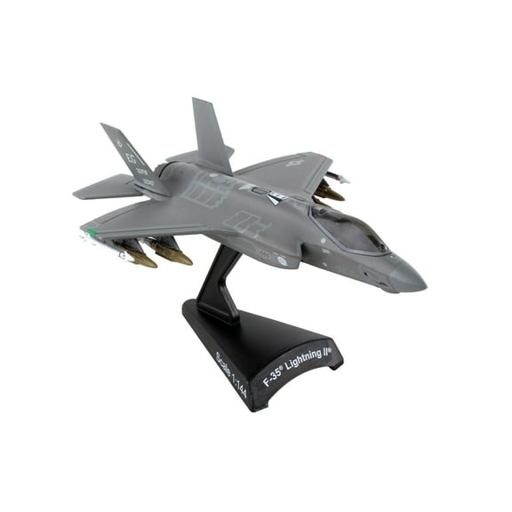 Daron Postage Stamp PS5602 USAF F-35 Version A F-35 Lightning II USAF 1/144 Scale Diecast Model with Stand