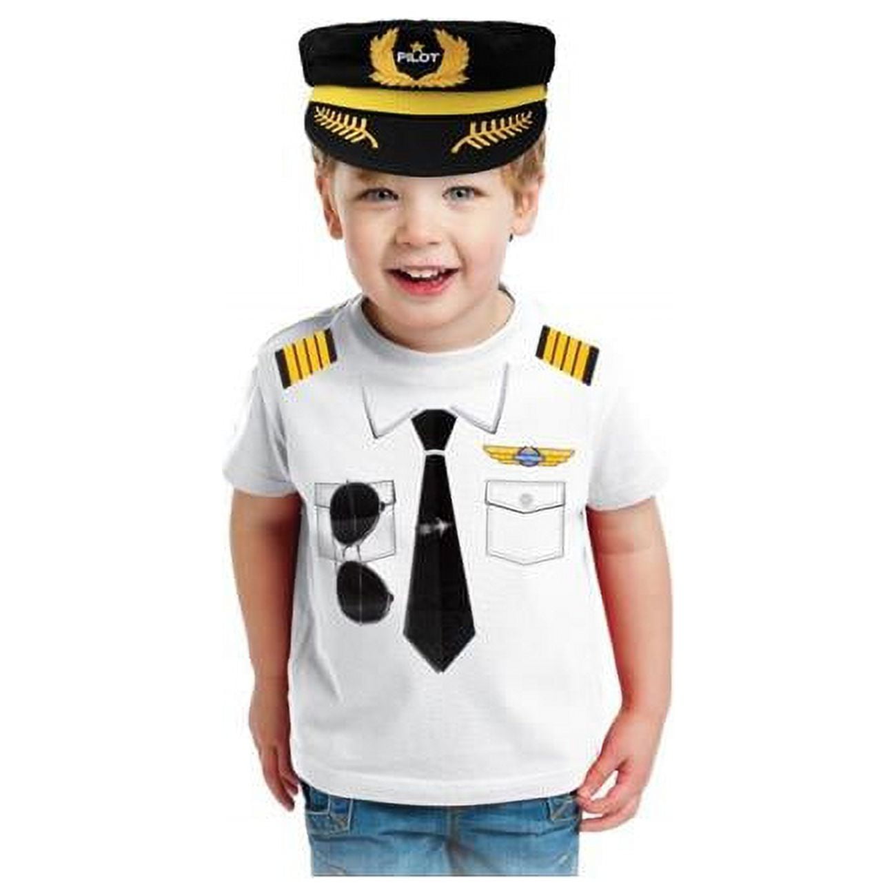 Daron SOC18250 Childrens Pilot TShirt Youth, Small