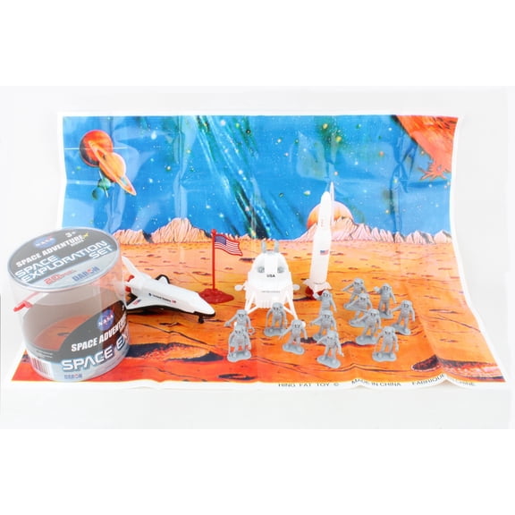 Daron - Space Exploration 20Pc. Playset W/Playmat