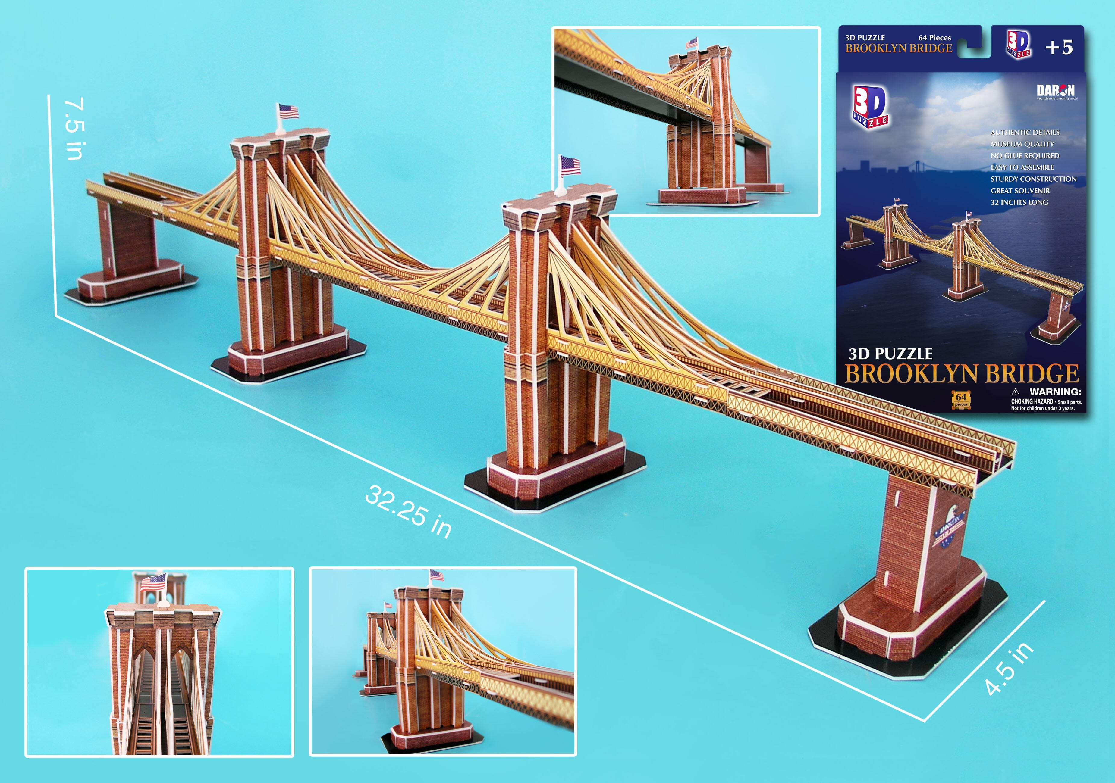 Daron Toys Brooklyn Bridge 3D Puzzles