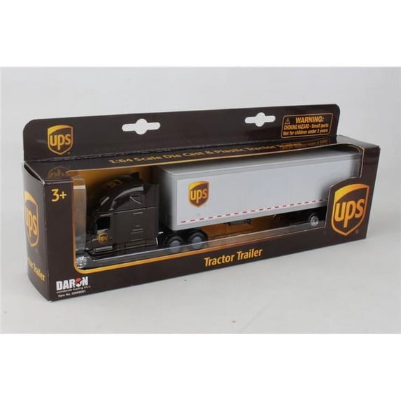 Daron Worldwide Trading 1 by 64 Scale UPS Tractor Trailer