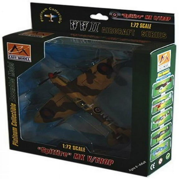 Daron Worldwide Trading EM37216 Easy Model Spitfire Mkv W/TROP Raf 417 Sqn 1942 1/72