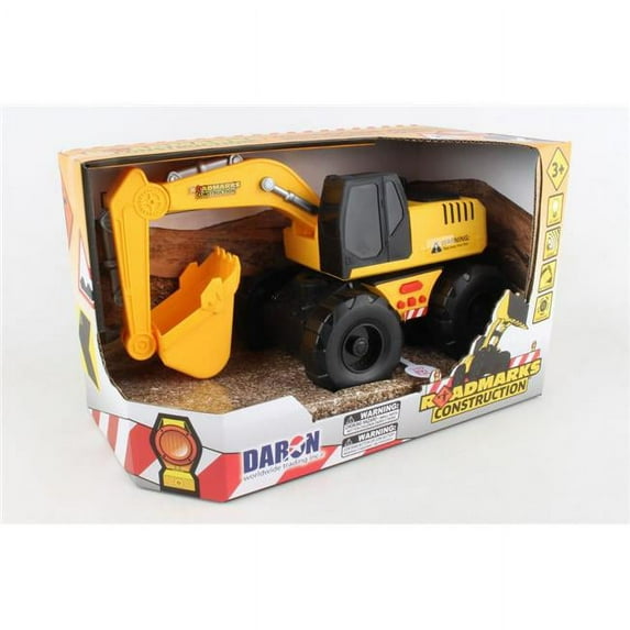 Daron Worldwide Trading HY830256 Road Marks Construction Excavator with Lights & Sound