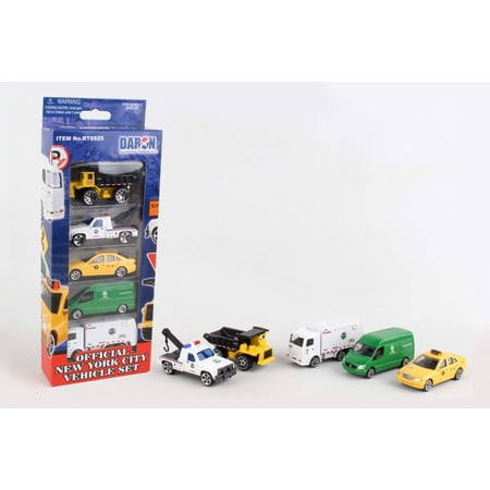 Daron Worldwide Trading RT8925 New York City Official 5 Pc Vehicle Set