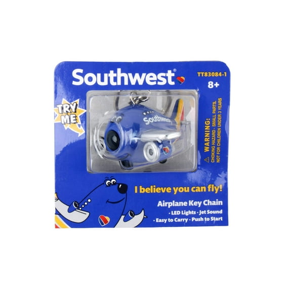 SOUTHWEST AIRPLANE KEYCHAIN W/LIGHT SOUND