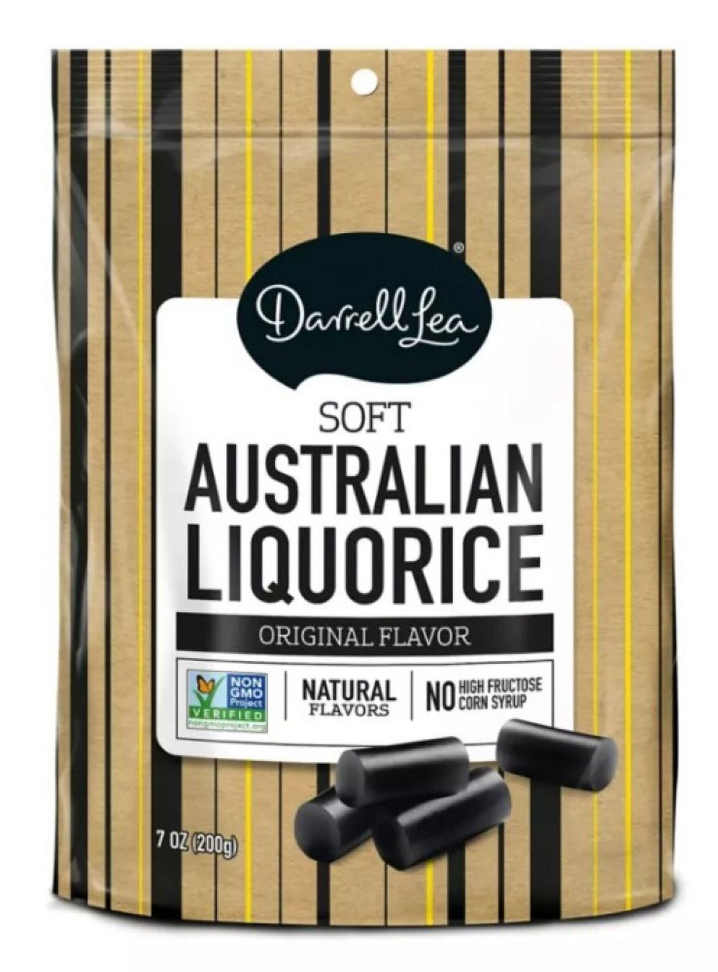 Darrell Lea 111926 Soft Australian Licorice Original Flavor Candy 7 oz. Bag, Pack of 1