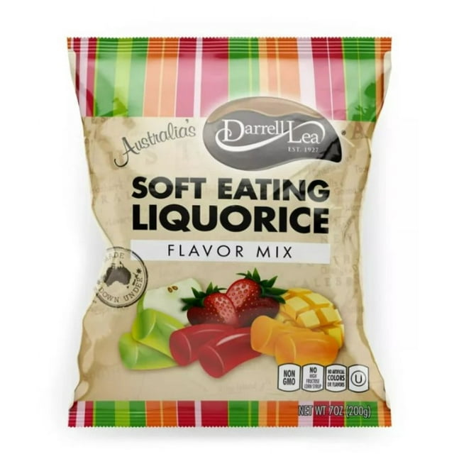 Darrell Lea 121655 Australian Soft Eating Licorice Flavor Mix Fruit