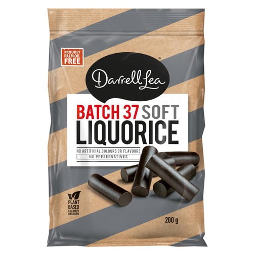 Darrell Lea Batch 37 Fresh Liquorice 200g, British Import (Pack of 6)