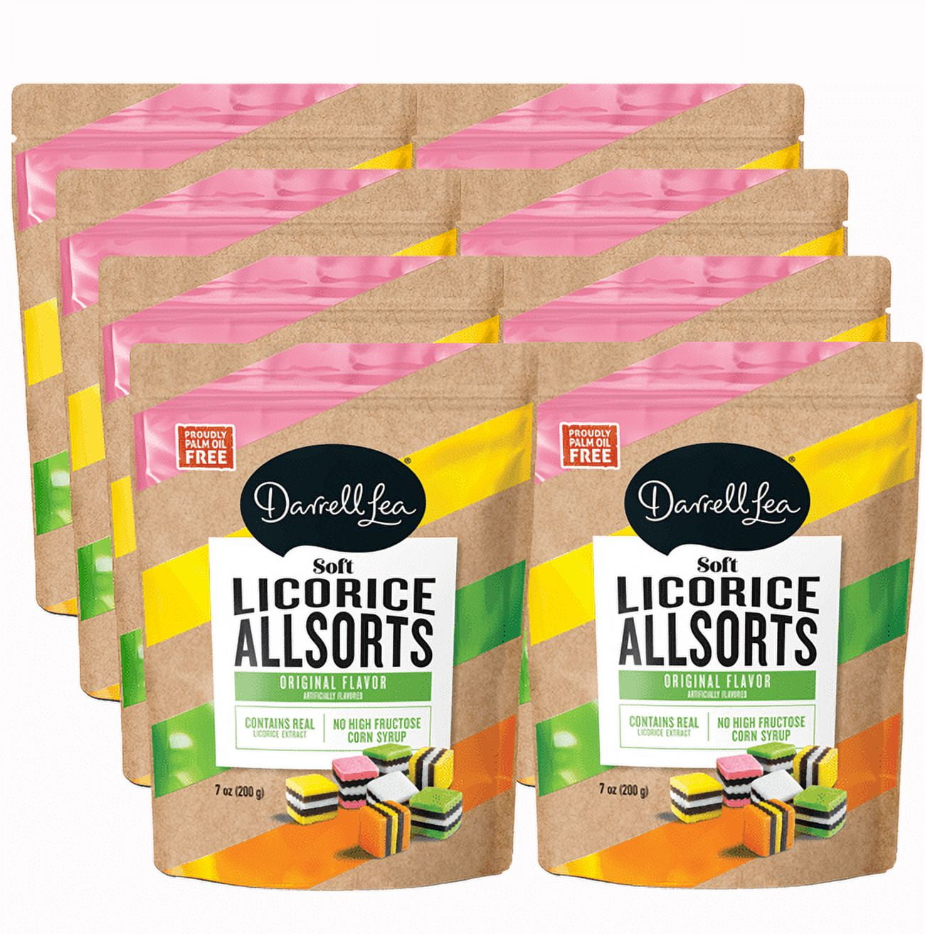 Darrell Lea Soft Australian Licorice Allsorts (8Pack) 7oz Bag NON