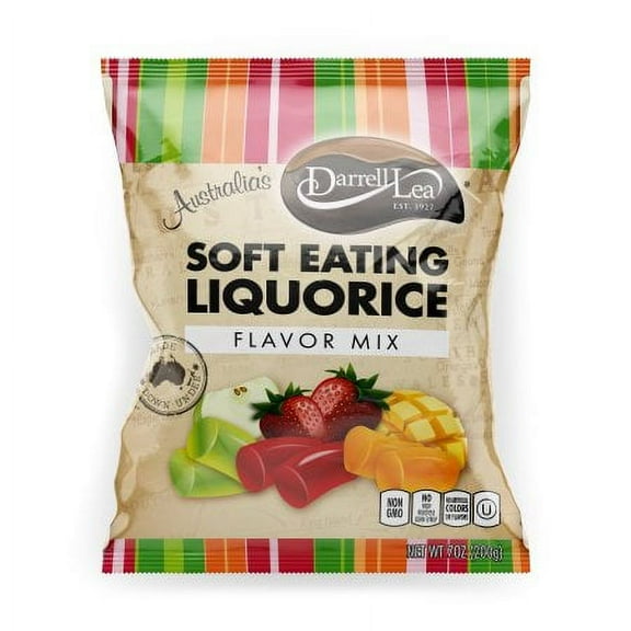 Darrell Lea Soft Eating Liquorice, Mixed Flavor (Pack of 18)